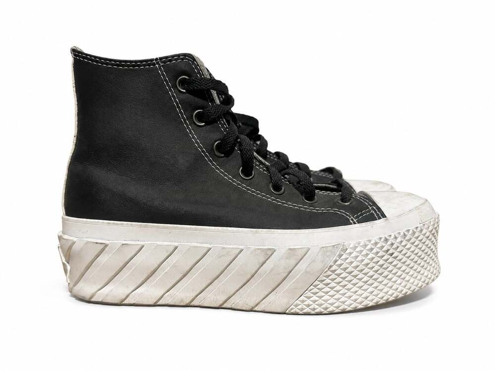 Converse Chuck Taylor All Star Lift 2X Platform High Top Black/White 572608C - Picture 3 of 6
